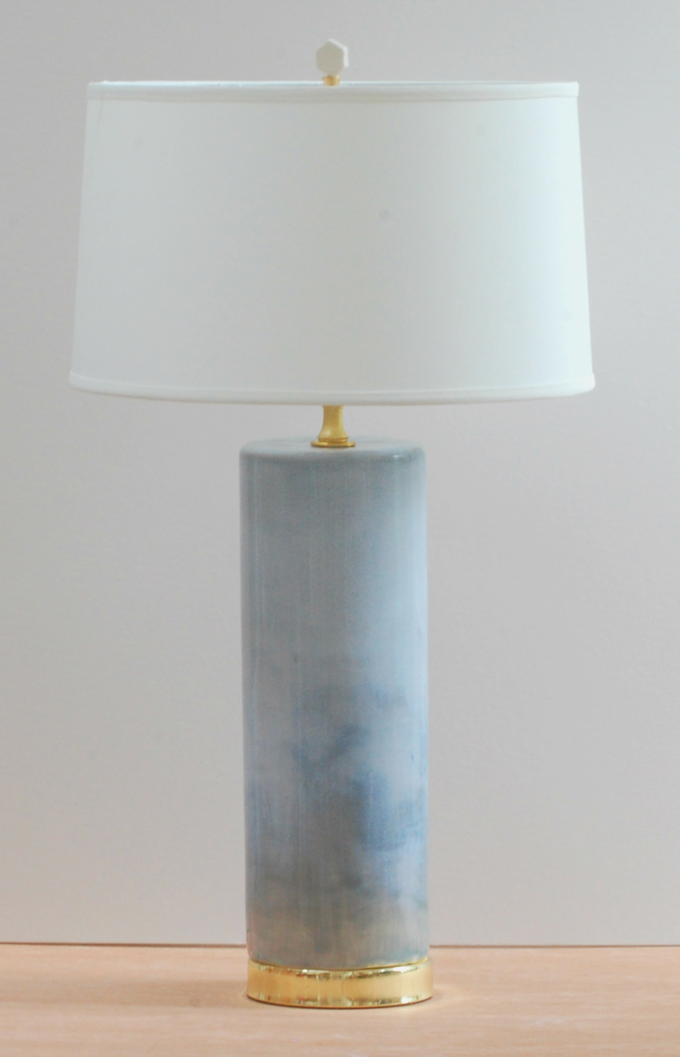 Bespoke Global Product Detail Blue Cascade Lamp With Shade